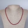 Collar de turmalina facetada sintética, cuentas rondel facetadas, diámetro 4×3 mm, longitud 47 cm ±