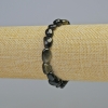 Pulsera de obsidiana solar, piedra natural, cuentas pulidas, diámetro 8×10 mm ± (elástico), longitud 18 cm+