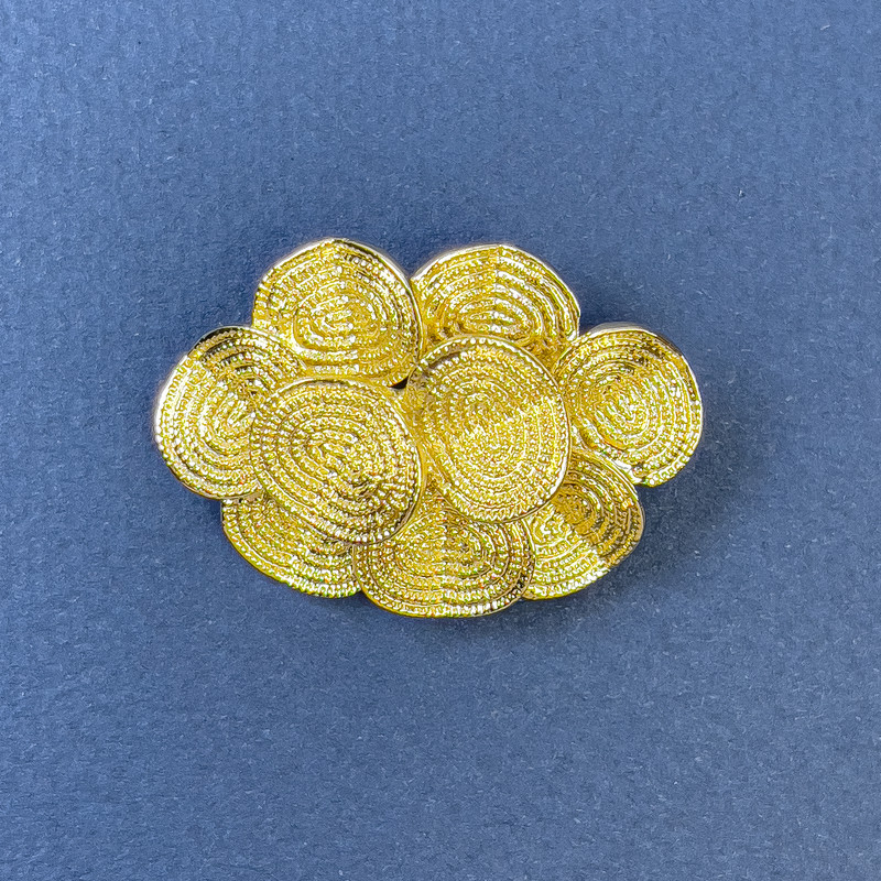 Broche Acento de metal dorado 26×34 mm+