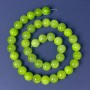Cuentas de ónix lisas, bolas de 10 mm ±, longitud 40 cm ±, en hilo