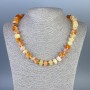 Collar de ágata de Botsuana naranja 50 cm