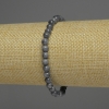 Pulsera de zafiro, bolas lisas, diámetro 7–8 mm, tallas surtidas, longitud 18 cm, elástica