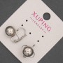 Pendientes Xuping rodio 10×15 mm