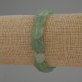 Pulsera de nefrita en forma de corazón, diámetro de 12 mm ±, longitud 18 cm ±, elástica
