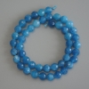 Cuentas facetadas de apatita natural, bola de 8 mm, longitud de 37 cm, en hilo