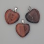 Colgante Corazón Ojo de buey 20×20×25 mm+