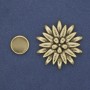 Broche magnético Flor 41 mm± dorado