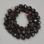 Cuentas de granate facetadas, diámetro 8 mm, longitud 38 cm ±