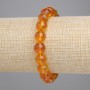 Pulsera de citrino con cuentas lisas de 10 mm
