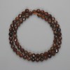 Cuentas facetadas de hessonita de 6 mm, longitud 39 cm ± en hilo