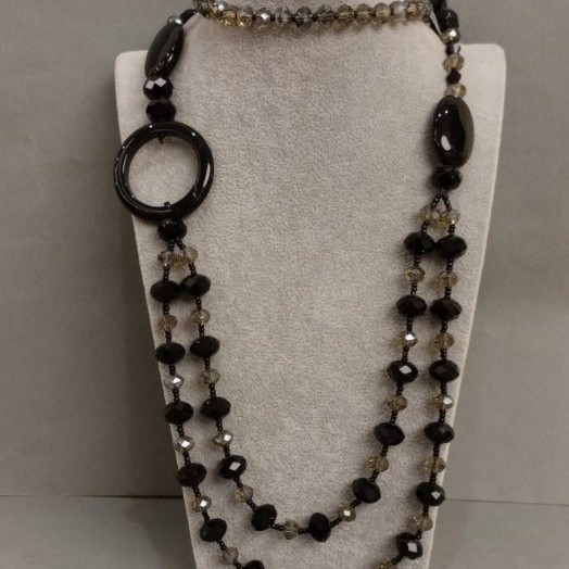 Collar de Piedras Variadas, longitud 90 cm+