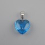 Colgante 'Corazón' de vidrio teñido 16×16×25 mm+