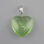 Colgante «Corazón» de vidrio teñido 20×20×6×30 mm+