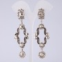 Pendientes largos de noche, longitud de 9 cm