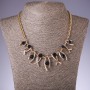 Collar con cristales azules «Zigzag», longitud 42-50 cm