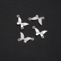 Conector mariposa esmaltado blanco 24×12 mm, empaque de 4 uds.