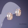 Pendientes Xuping 13×8 mm baño de oro 18K