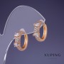 Pendientes Xuping 16×5 mm, baño de oro 18K
