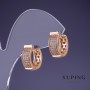 Pendientes Xuping 7×15 mm, baño de oro 18K