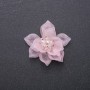 Parche decorativo Flor de Loto acrílico rosa, diámetro 40 mm