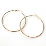 Pendientes de aro dorados, diámetro 7 cm