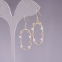 Pendientes de plata 925 con cuentas blancas