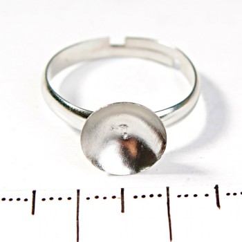 Precio por pack de 10 uds. Base para anillos, copa redonda de 10 mm