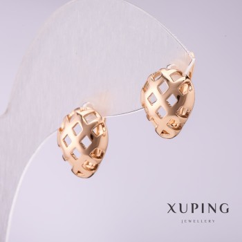 Pendientes Xuping 10×14 mm baño de oro