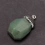 Colgante 'Bellota' de jade natural 24x36x40+-mm
