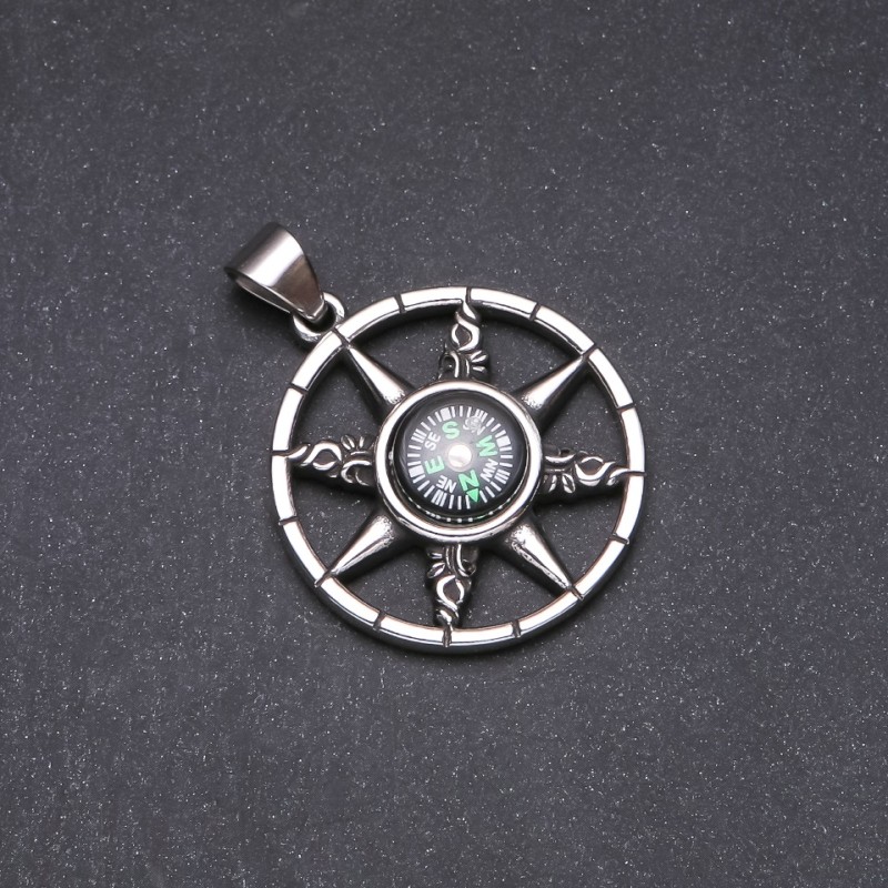 Colgante Estrella-Compás 39×50 mm