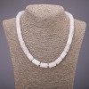 Collar de cristal natural facetado, dimensiones de las piedras 10×15 mm, longitud 48 cm