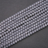 Cuentas de cristal checo mate en color gris oscuro, en forma de rondel, diámetro 6x4,5 mm, hilo de 38 cm