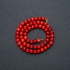 Cuentas sueltas de jaspe rojo (unidad), diámetro 6 mm, longitud 38 cm +