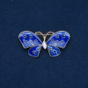Broche «Mariposa» de metal dorado y esmalte 48x24 mm +