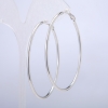 Pendientes aro Xuping con rodio, grosor 2,1 mm, diámetro 51 mm
