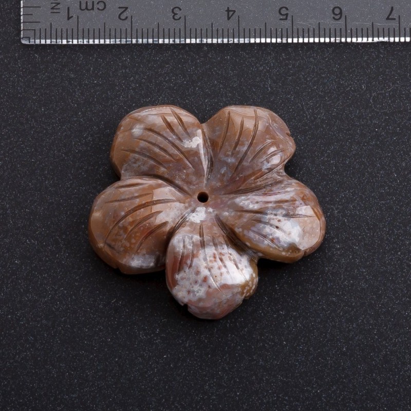 Cabujón Flor de jaspe 41 mm