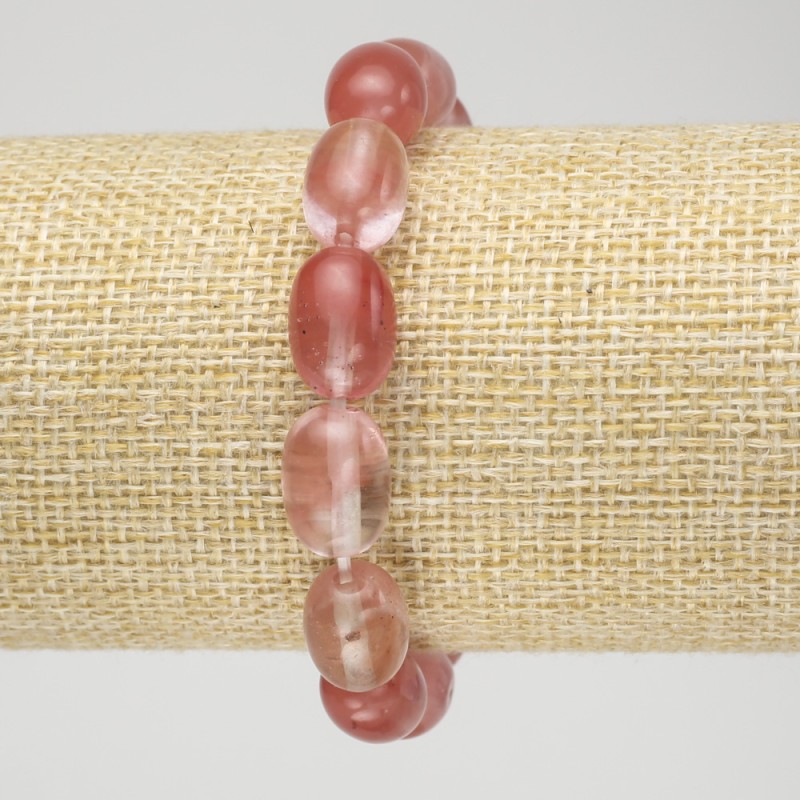 Pulsera de calcedonia con goma elástica