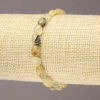 Pulsera elástica de cuarzo rutilado, acabado pulido, diámetro 8×6 mm +
