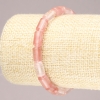 Pulsera elástica de calcedonia natural, cuentas cilíndricas lisas, diámetro 10×6 mm+