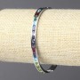 Pulsera Xuping rodio con cristales multicolores