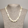Collar de ónix pulido, cuentas redondeadas de 5×8-10 mm, longitud 50 cm