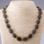 Collar de labradorita ovalada 2×1,5 cm, longitud 48 cm