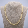 Collar de citrino, cuentas lisas, diámetro 6 mm, longitud 45 cm +