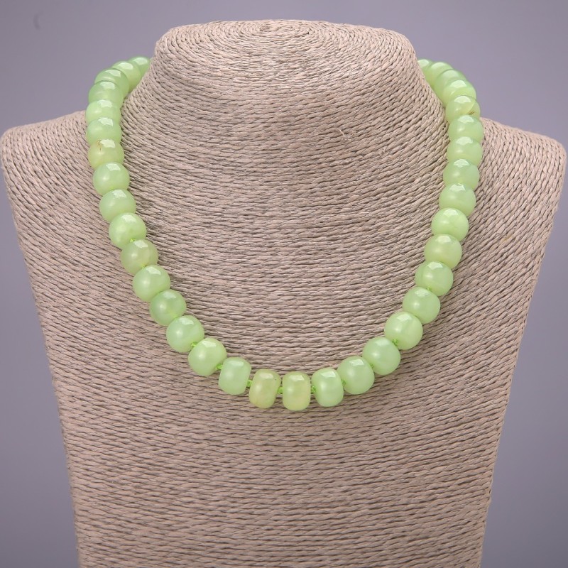 Collar de ónix, rondel liso de 45 cm