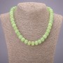 Collar de ónix, rondel liso de 45 cm