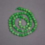 Cuentas de jade en hilo, bolas lisas, diámetro 6,5 mm, longitud 39 cm+-