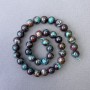 Cuentas de crisocola, piedra natural, bolas lisas, diámetro 10 mm±, longitud 39 cm±