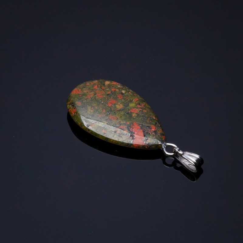 Colgante Gota de heliotropo 2,5×1,7 cm (±)
